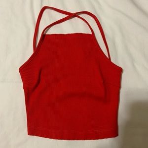 Red Tie-Back Urban Outfitters Top